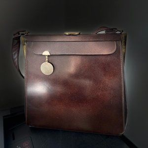 Vintage Vinyl Leather Lined Box Purse